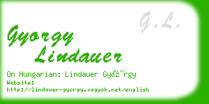 gyorgy lindauer business card